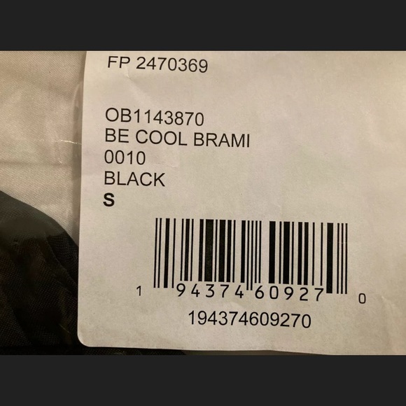 Free People Be Cool Brami Black Bralette/Bra Yoga - Picture 3 of 8